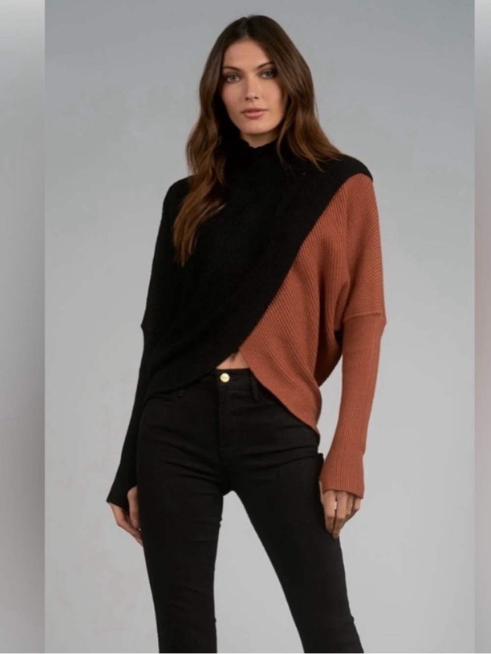 Elan Boulder Color Block Sweater
